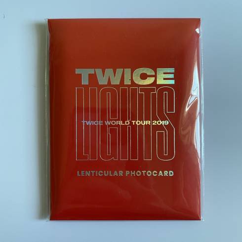 TWICE 'TWICELIGHTS - RED' IN JAPAN WORLD TOUR 2019 PHOTOCARD